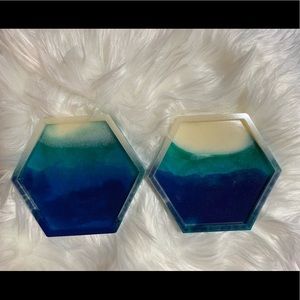 Resin coasters